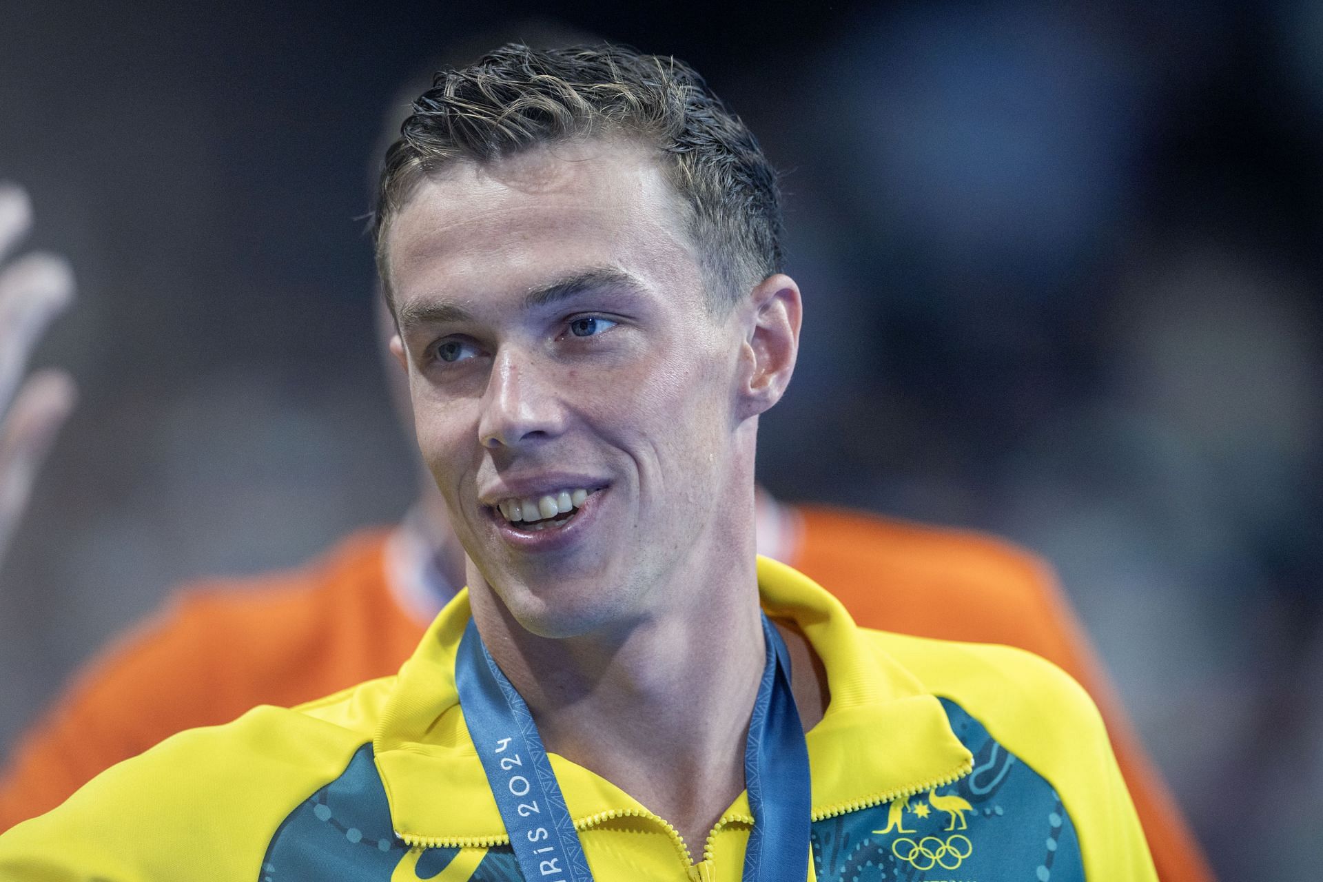 Zac Stubblety-Cook celebrates his medal at The Olympic Games-Paris 2024 - Source: Getty